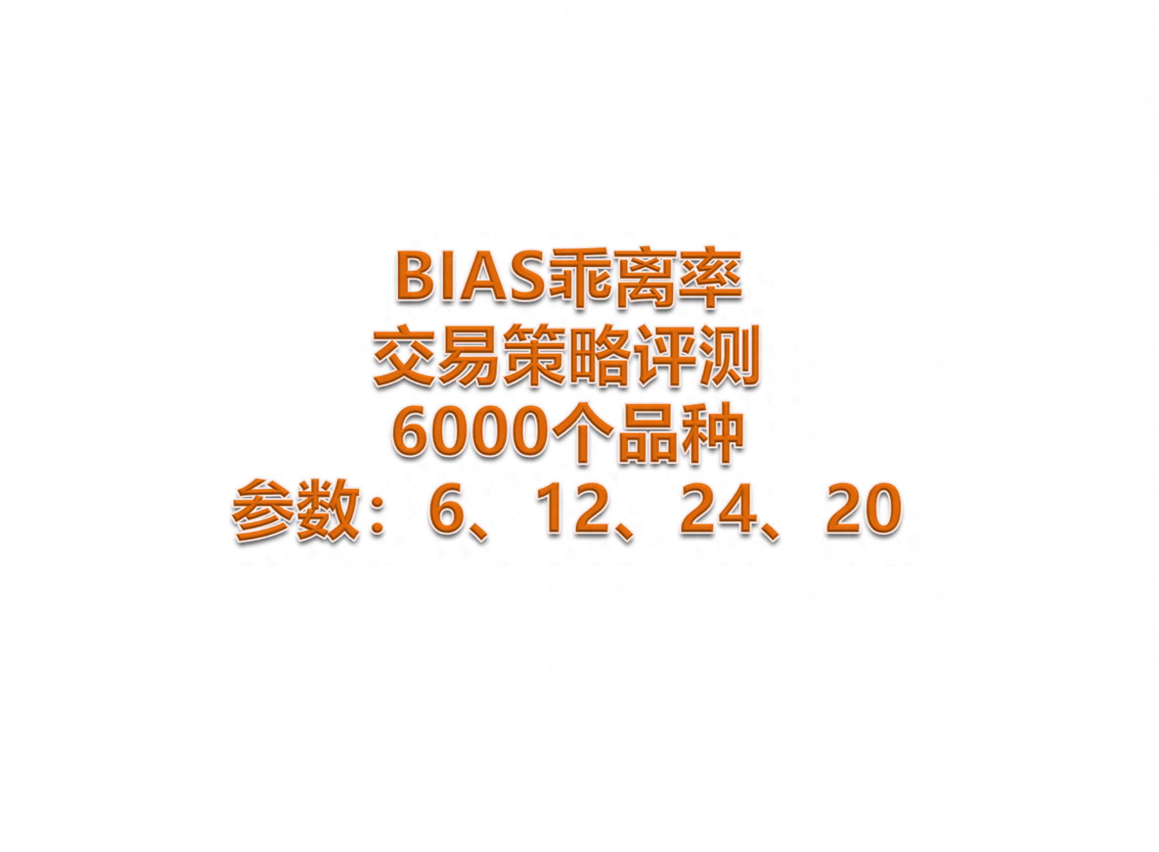 乖离率怎么看_改进版BIAS乖离率交易策略_BIAS指标量化分析